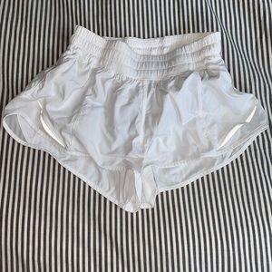 Lulu lemon “Hotty Hot” Shorts in White